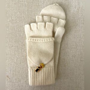 Juicy Couture NWT cream wool gloves/mittens